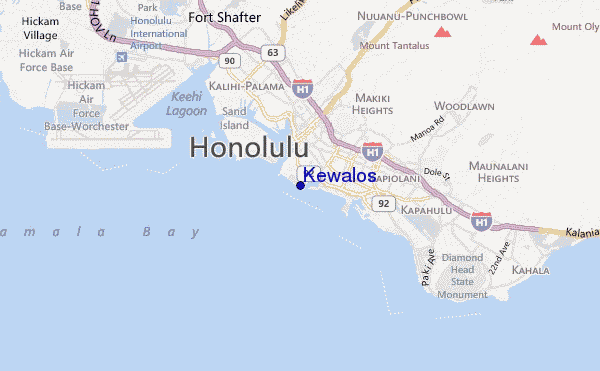 mapa de ubicación de Kewalos