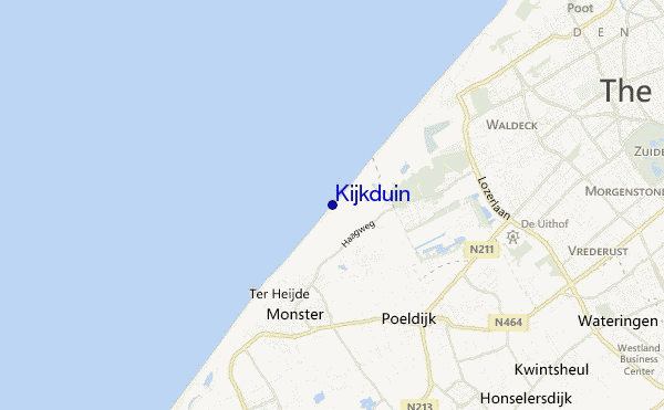 mapa de ubicación de Kijkduin