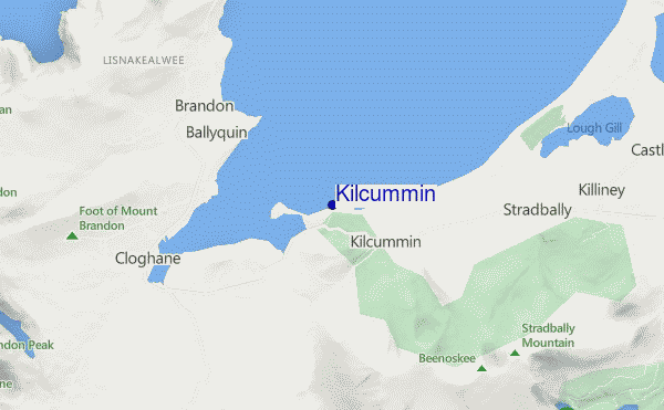 mapa de ubicación de Kilcummin
