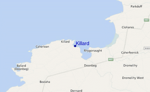 mapa de ubicación de Killard