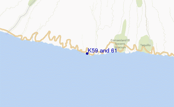 mapa de ubicación de K59 and 61