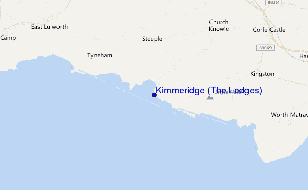 mapa de ubicación de Kimmeridge (The Ledges)