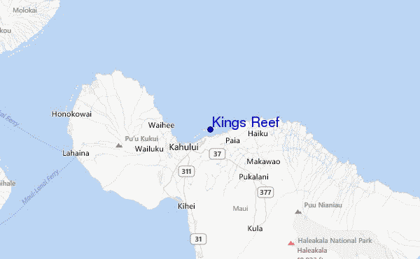 Kings Reef Location Map