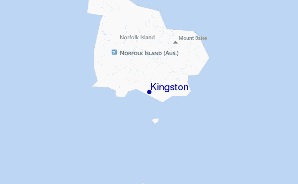 mapa de ubicación de Kingston