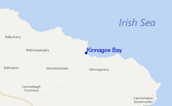 mapa de ubicación de Kinnagoe Bay