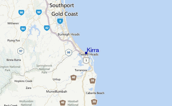 Kirra Location Map