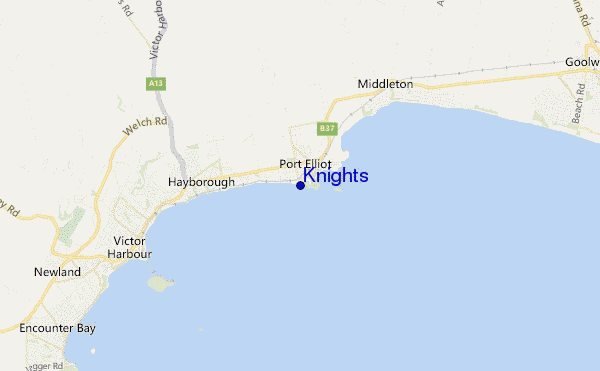 mapa de ubicación de Knights