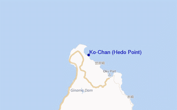 mapa de ubicación de Ko-Chan (Hedo Point)
