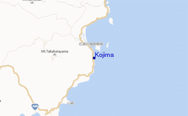 mapa de ubicación de Kojima