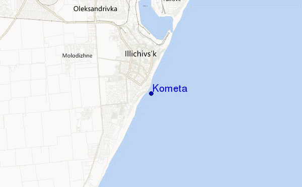 mapa de ubicación de Kometa