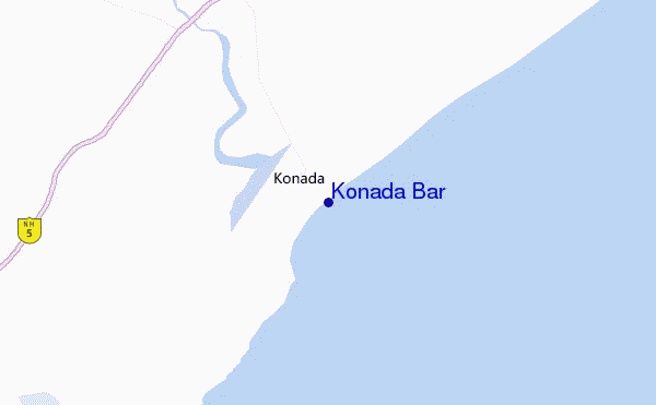mapa de ubicación de Konada Bar