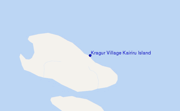mapa de ubicación de Kragur Village Kairiru Island