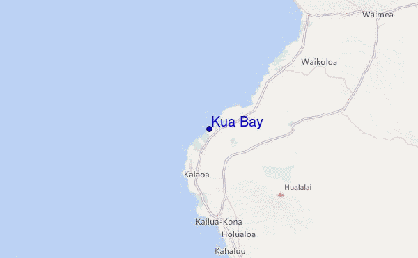 Kua Bay Location Map