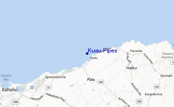 mapa de ubicación de Kuau Pipes