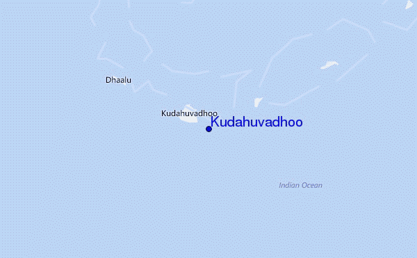 mapa de ubicación de Kudahuvadhoo