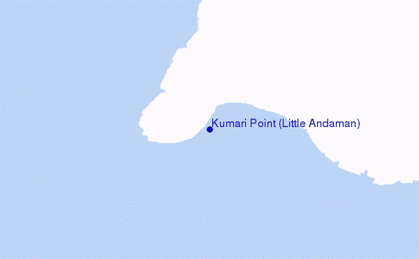 mapa de ubicación de Kumari Point (Little Andaman)