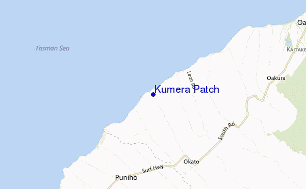 mapa de ubicación de Kumera Patch