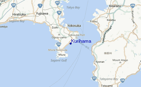 Kurihama Location Map