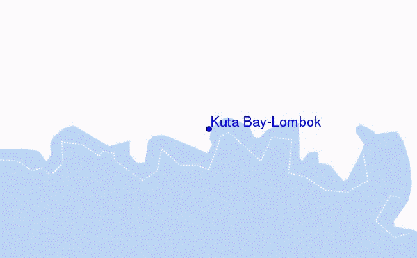 mapa de ubicación de Kuta Bay-Lombok