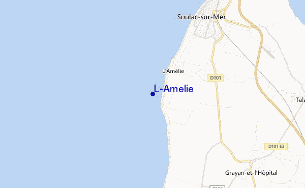 mapa de ubicación de L'Amelie