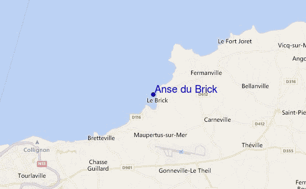 mapa de ubicación de Anse du Brick