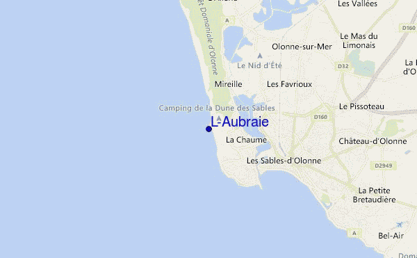mapa de ubicación de L'Aubraie