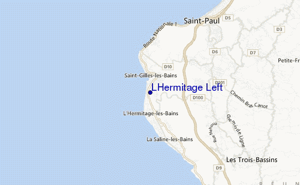 mapa de ubicación de LHermitage Left