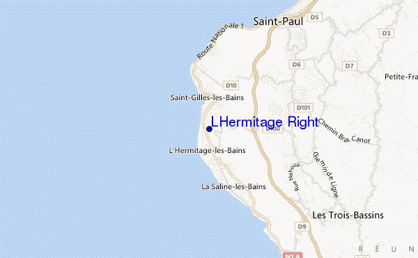 mapa de ubicación de LHermitage Right