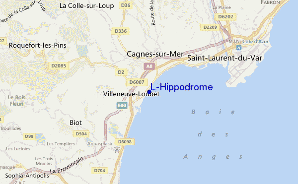 mapa de ubicación de L'Hippodrome