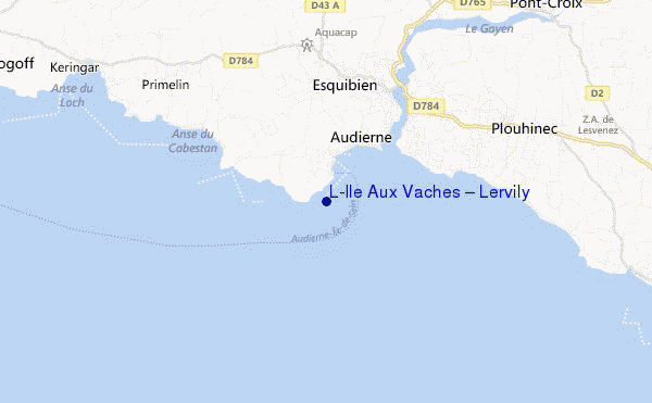 mapa de ubicación de L'Ile Aux Vaches – Lervily