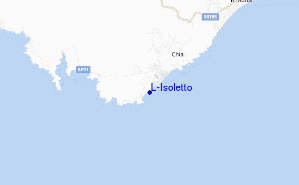 mapa de ubicación de L'Isoletto