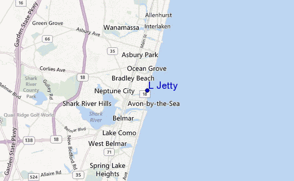 mapa de ubicación de L Jetty