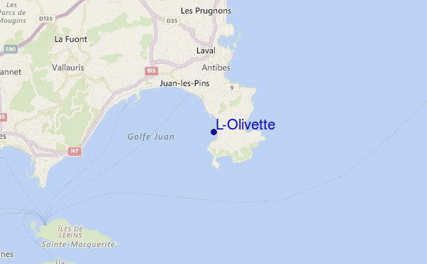 mapa de ubicación de L'Olivette