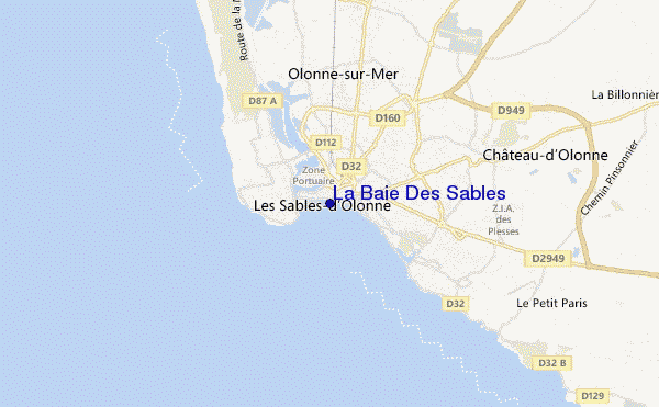 mapa de ubicación de La Baie Des Sables