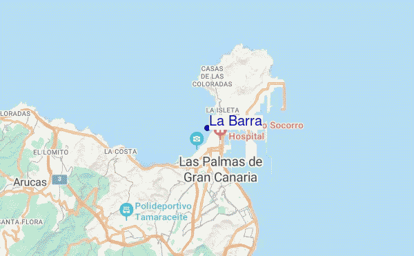 mapa de ubicación de La Barra