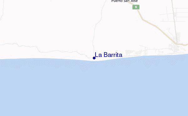 mapa de ubicación de La Barrita