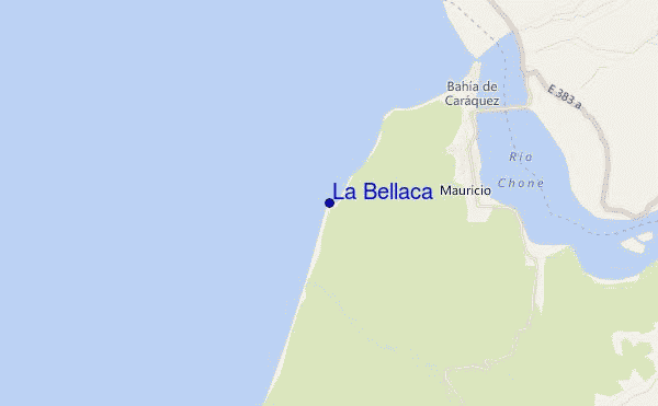 mapa de ubicación de La Bellaca