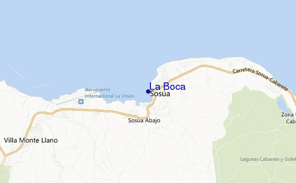 mapa de ubicación de La Boca
