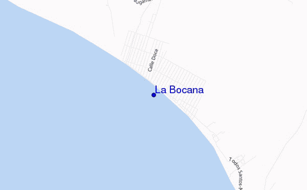 mapa de ubicación de La Bocana