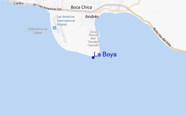 mapa de ubicación de La Boya