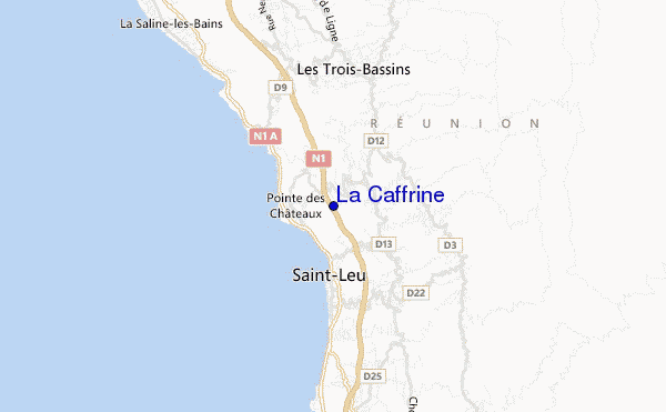 mapa de ubicación de La Caffrine