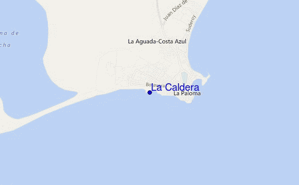 mapa de ubicación de La Caldera