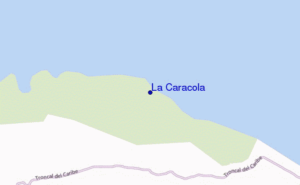 mapa de ubicación de La Caracola