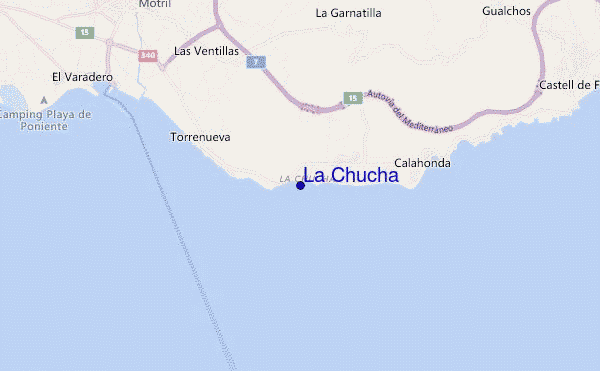 mapa de ubicación de La Chucha