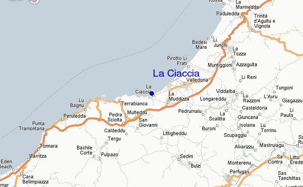 mapa de ubicación de La Ciaccia