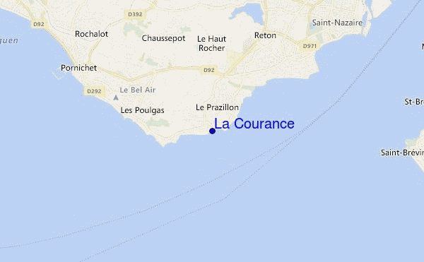 mapa de ubicación de La Courance