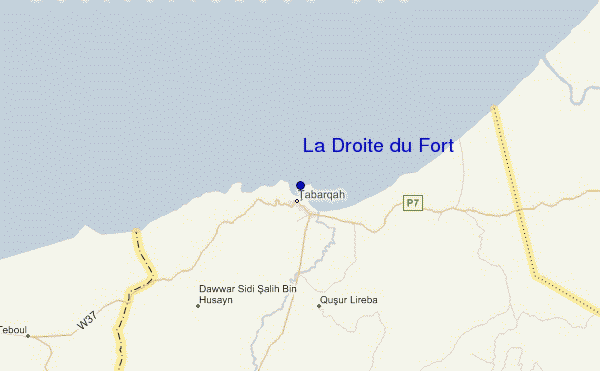 mapa de ubicación de La Droite du Fort