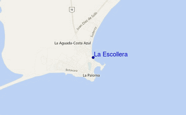 mapa de ubicación de La Escollera
