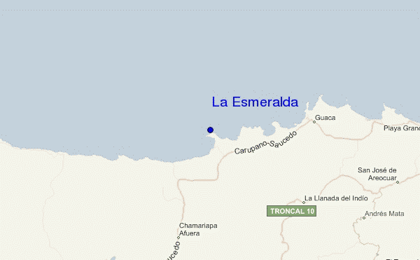 mapa de ubicación de La Esmeralda
