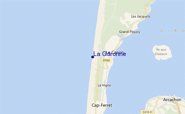 mapa de ubicación de La Garonne